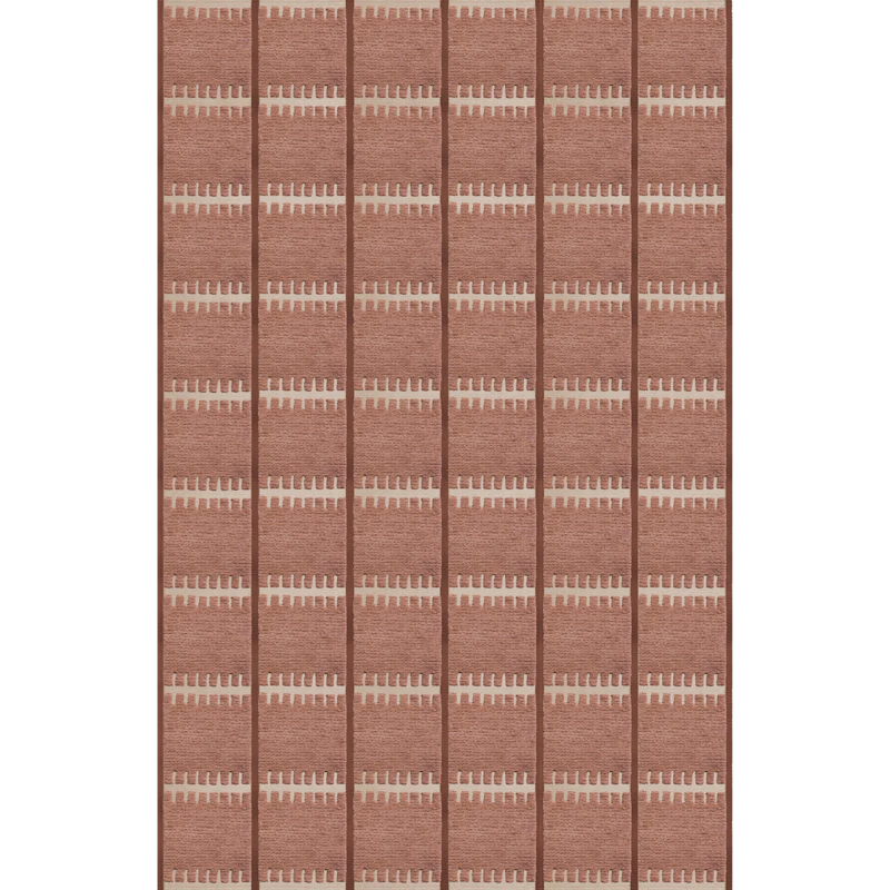 Lilly Uldgulvtæppe 250x350 cm, Rust