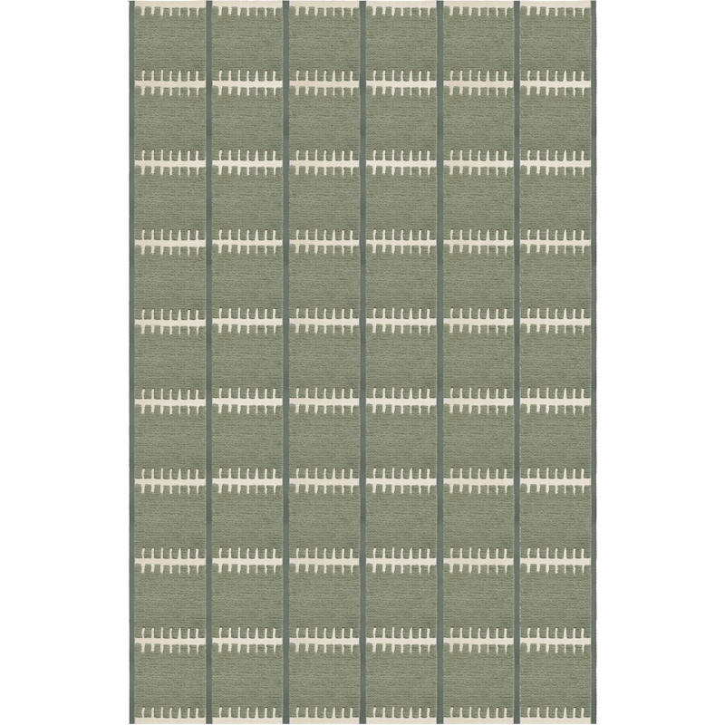 Lilly Uldgulvtæppe 250x350 cm, Grønt