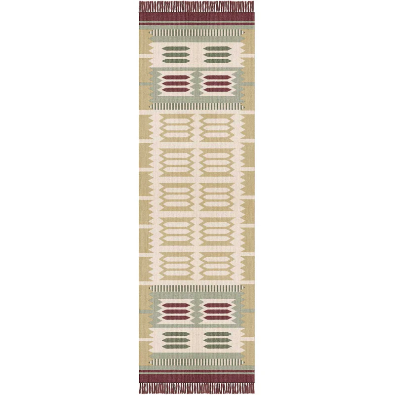 Röllakan Hilma Primrose Uldgulvtæppe, 75x240 cm