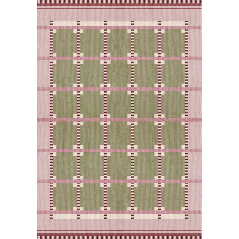 Röllakan Ruth Uldgulvtæppe 140x200 cm, Spring Grass