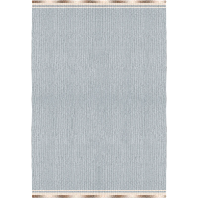 Röllakan Solid Uldgulvtæppe 180x270 cm, Sky Blue