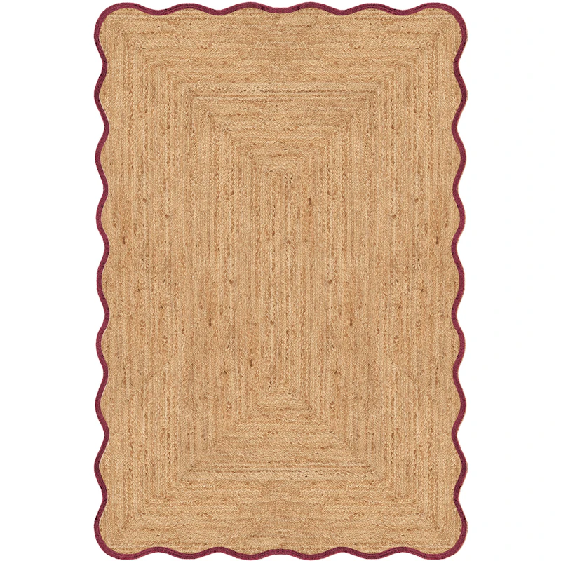 Scallop Jutetæppe 250x350 cm, Bourgogne