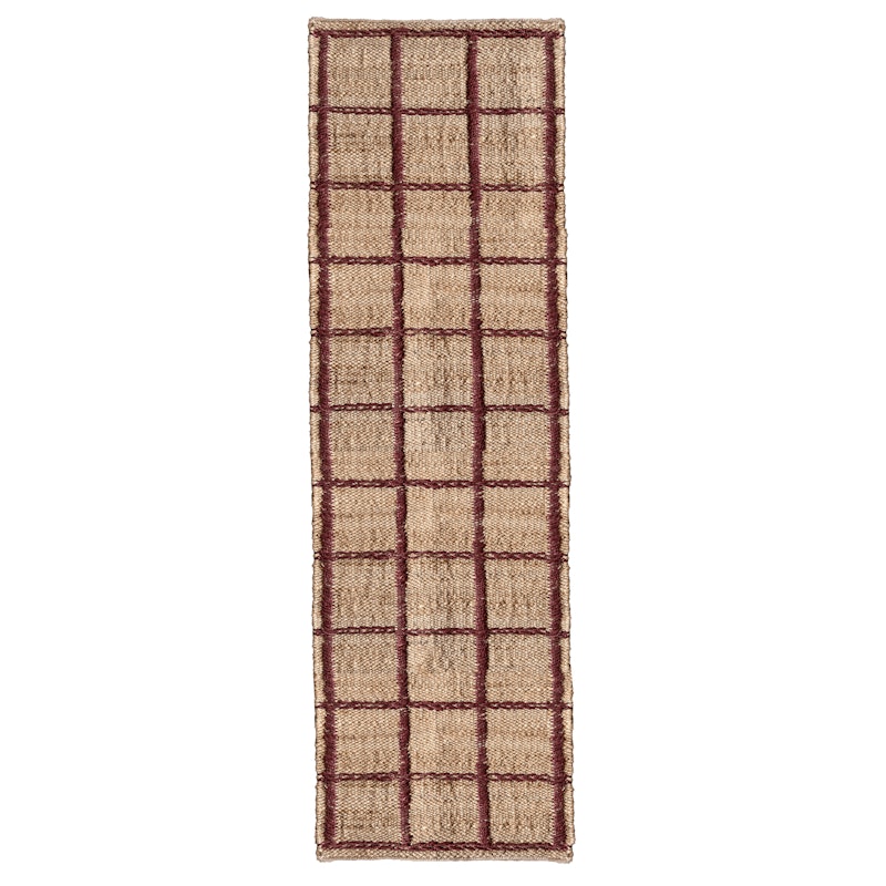 Strata Jutetæppe 75x240 cm, Bourgogne