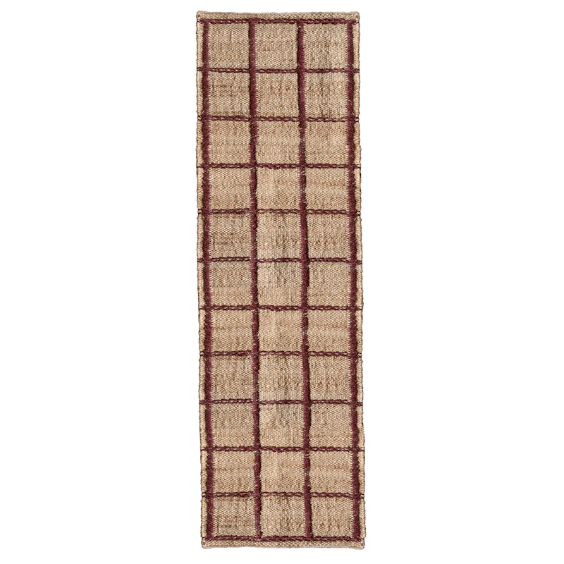 Strata Jutetæppe 75x240 cm, Bourgogne