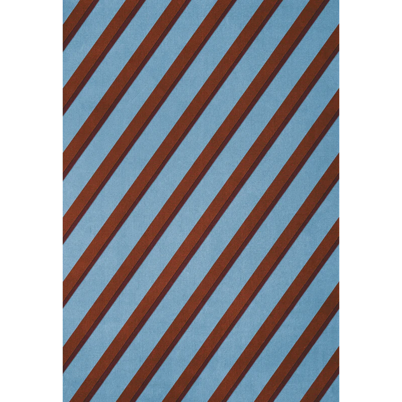 Teklan Diagonal Uldgulvtæppe 200x300 cm, Sky
