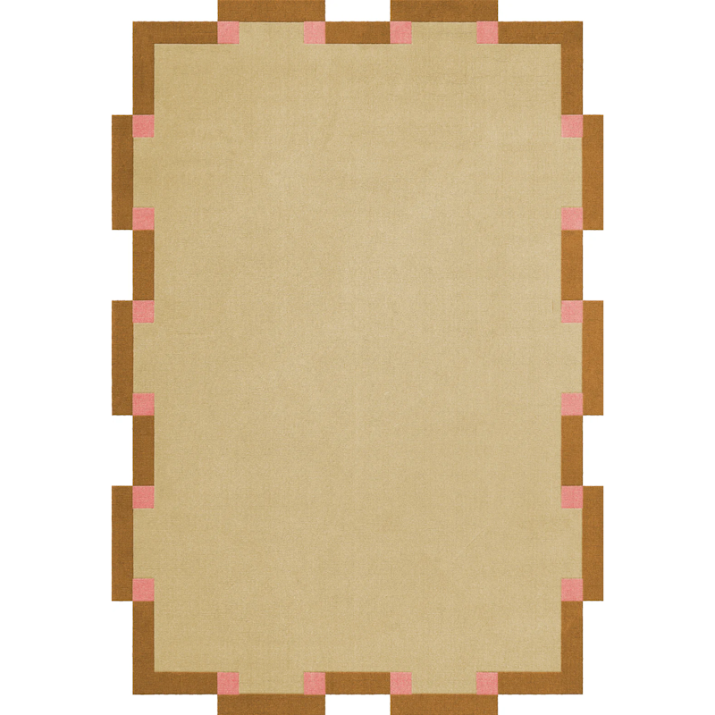 Teklan Fregio Uldgulvtæppe 300x400 cm, Butter / Blossom