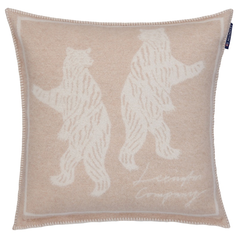 Bears Jacquard Pudebetræk 50x50 cm, Beige