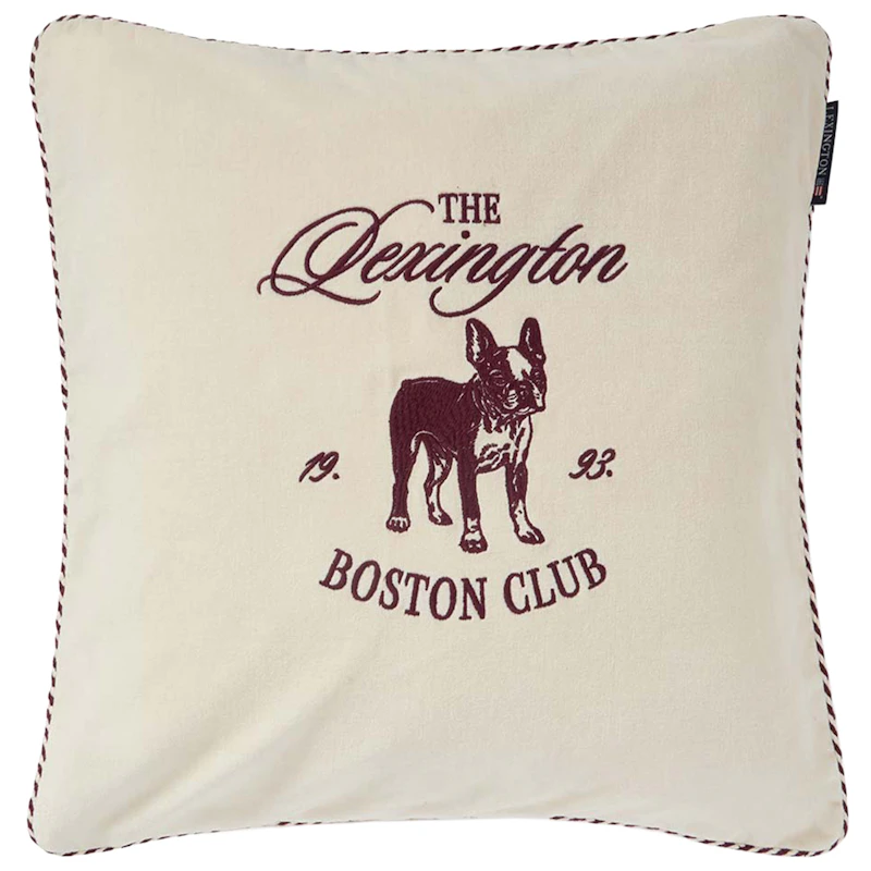 Boston Club Pudebetræk 50x50 cm, Lys Beige / Figen
