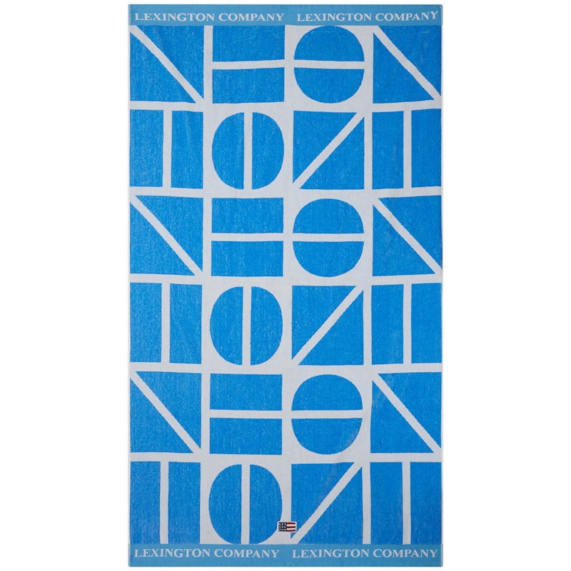 Graphic Strandhåndklæde 100x180 cm, Blåt