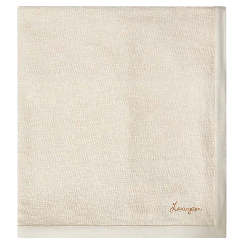 Herringbone Sengetæppe 160x240 cm, Lys Beige