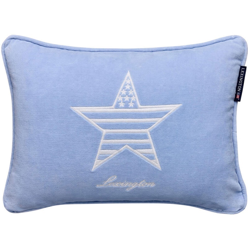 Kids Organic Cotton Velvet Pudebetræk 30x40 cm, Blåt