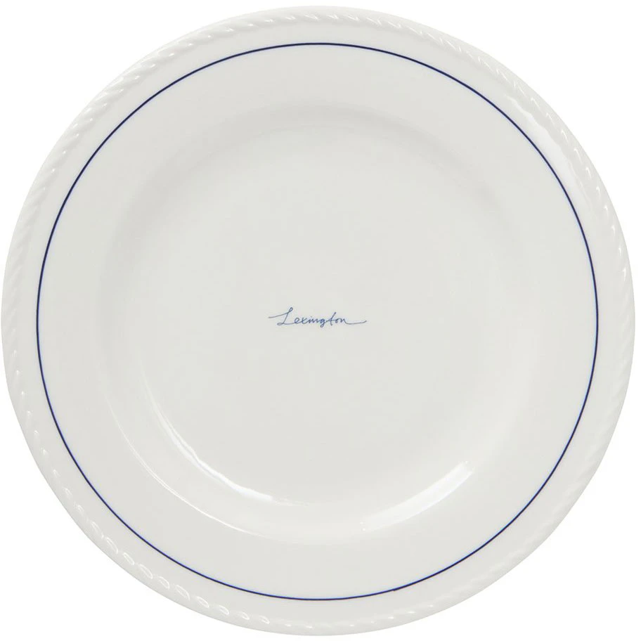 Lexington Porcelain Desserttallerken 22 Cm 4-pak / M&oslash;rkebl&aring; - Asietter Porcel&aelig;n Hvid - 10008113-1730-ONE