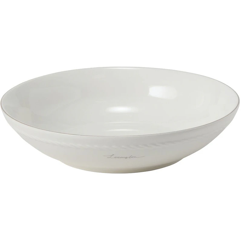 Lexington Porcelain Medium Skål 22 cm, Hvid / Beige