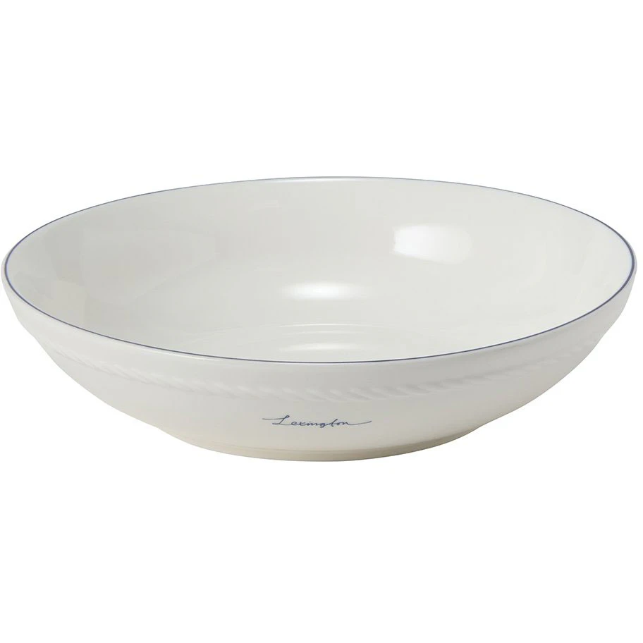 Lexington Porcelain Medium Sk&aring;l 22 Cm / M&oslash;rkebl&aring; - Serveringssk&aring;le Porcel&aelig;n Hvid - 10008115-1730-ONE