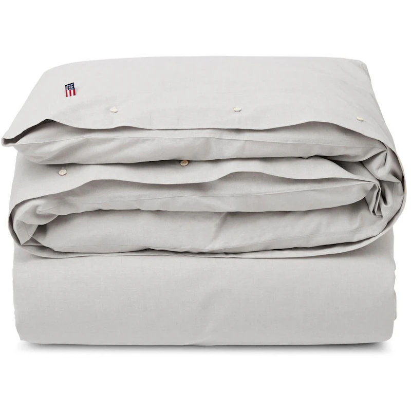 Pin Point Gray Cotton Dynebetræk, 150x210 cm
