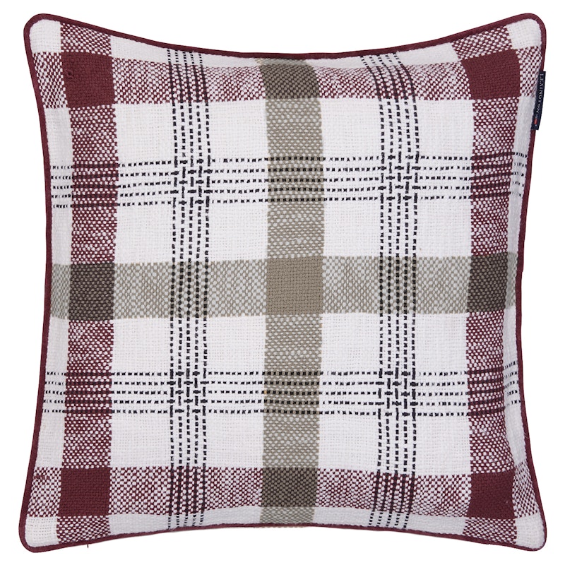 Pudebetræk 50x50 cm, Stone/Bourgogne