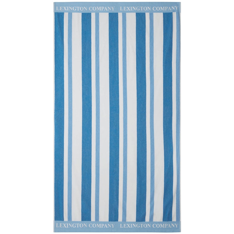 Striped Strandhåndklæde 100x180 cm, Blåt