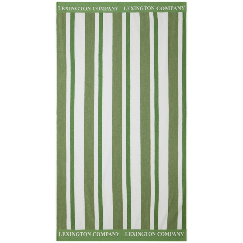 Striped Strandhåndklæde 100x180 cm, Grønt