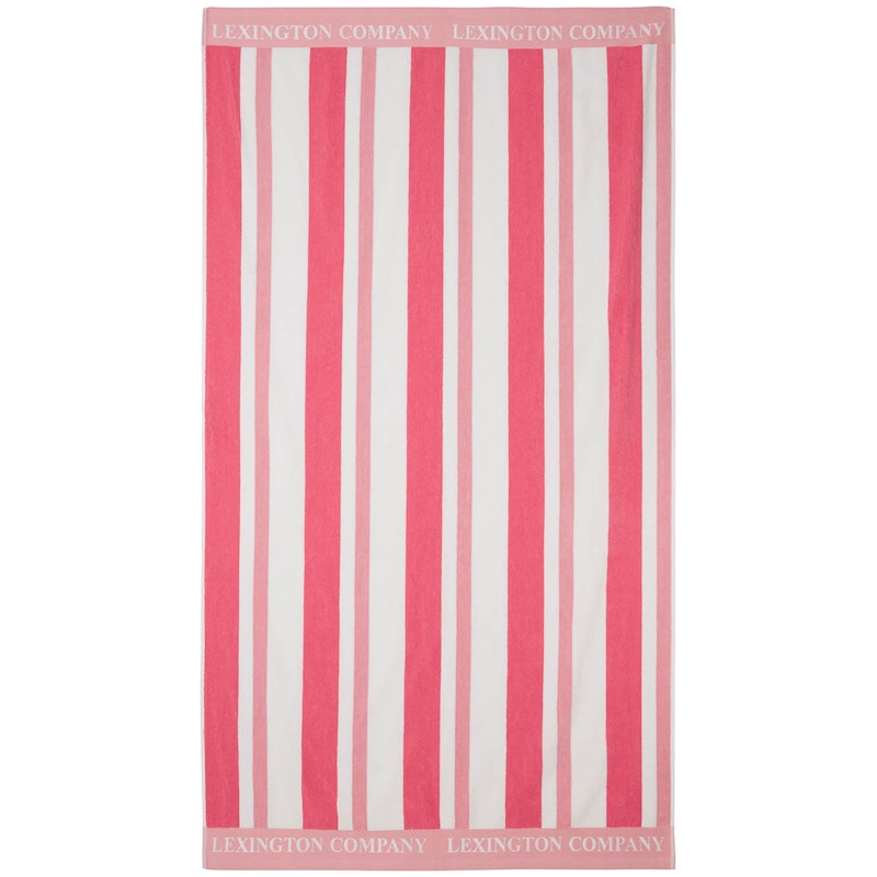 Striped Strandhåndklæde 100x180 cm, Rødt