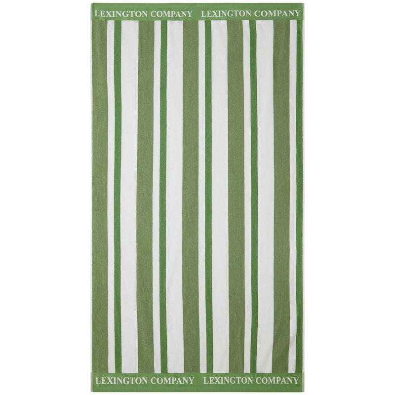Striped Strandhåndklæde 100x180 cm, Grønt
