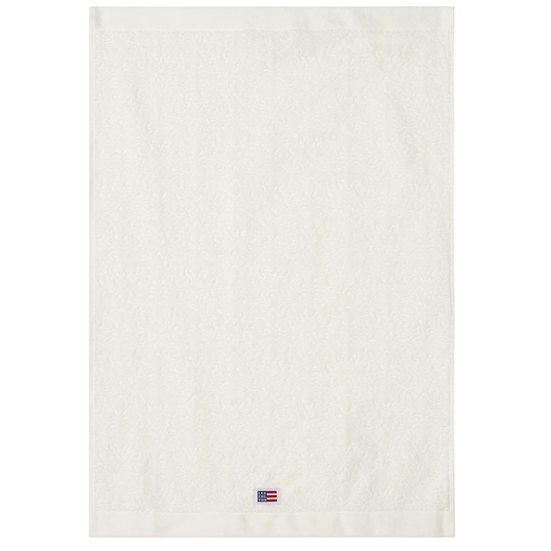 Jacquard Velourhåndklæde 50x70 cm, Snehvide