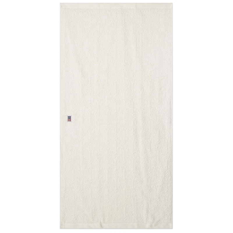 Jacquard Velourhåndklæde 70x130 cm, Snehvide