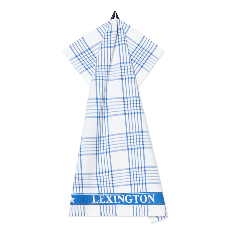 Viskestykke Ternet, Blåt / Hvidt