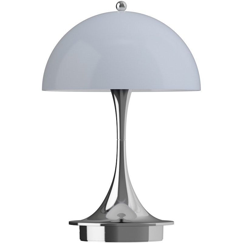 Panthella 160 Bordlampe Bærbar V3, Krom / Opal Grey