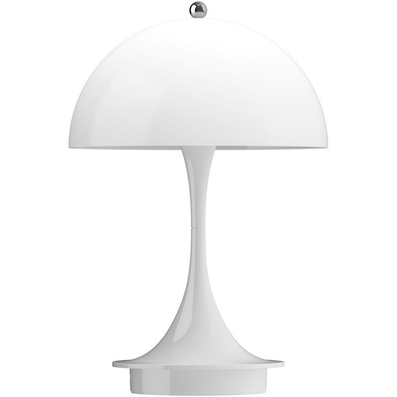 Panthella 160 Bordlampe Bærbar V3, Opalhvid