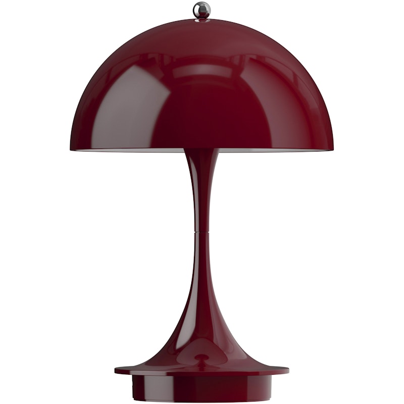 Panthella 160 Bordlampe Bærbar V3, Opaque Burgundy