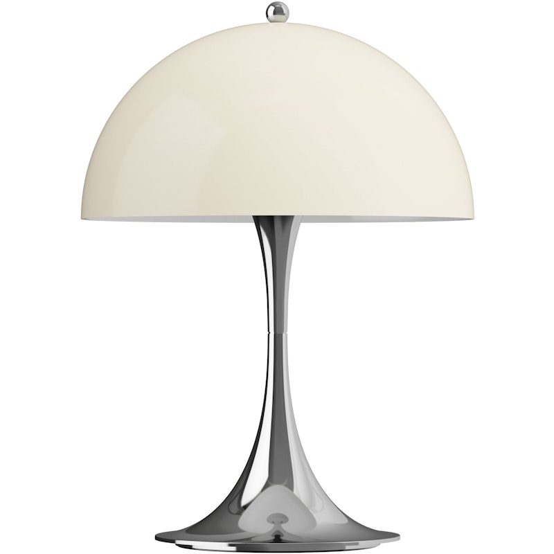 Panthella 250 Bordlampe Bærbar, Krom / Opal Beige