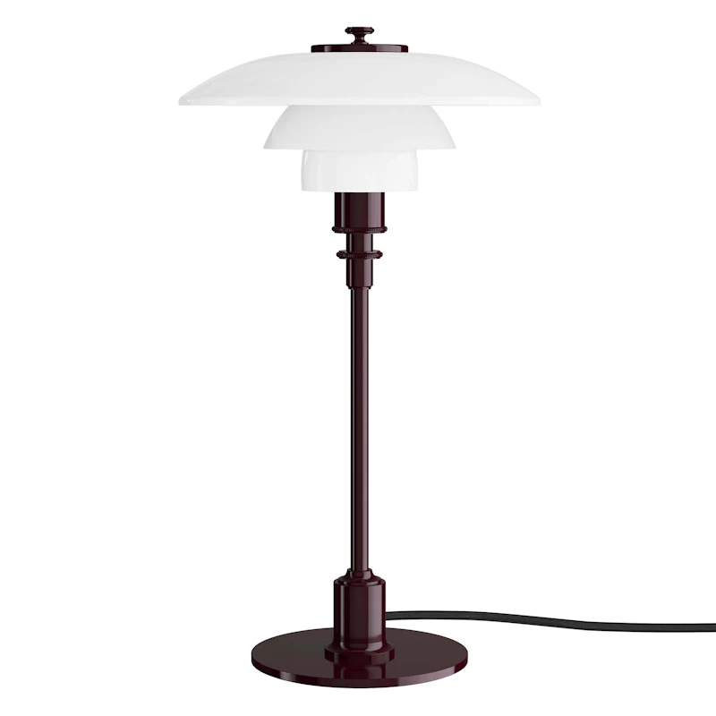 PH 2/1 Bordlampe, Glossy Burgundy