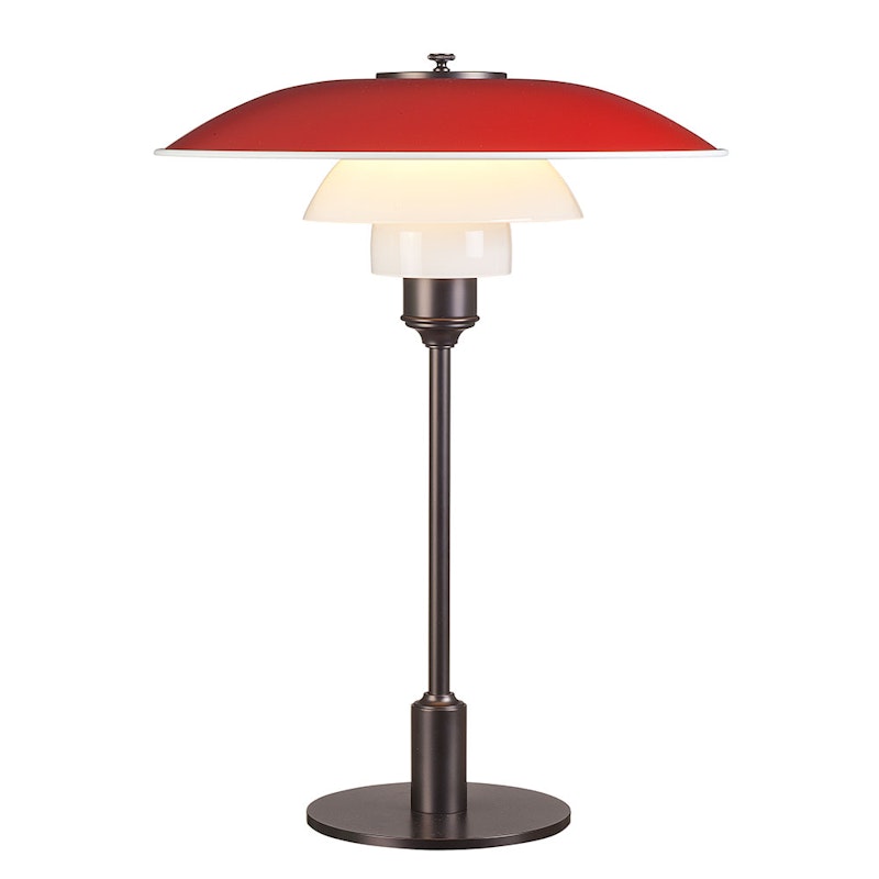 PH 3½-2½ Bordslampa 60W E14, Rød