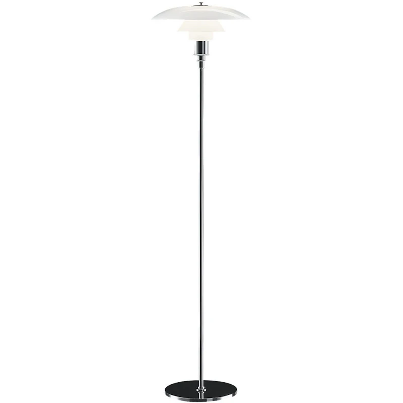 PH 3½-2½ Gulvlampe, Krom