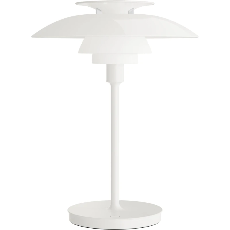 PH 80 Bordlampe Bærbar, Opalhvid
