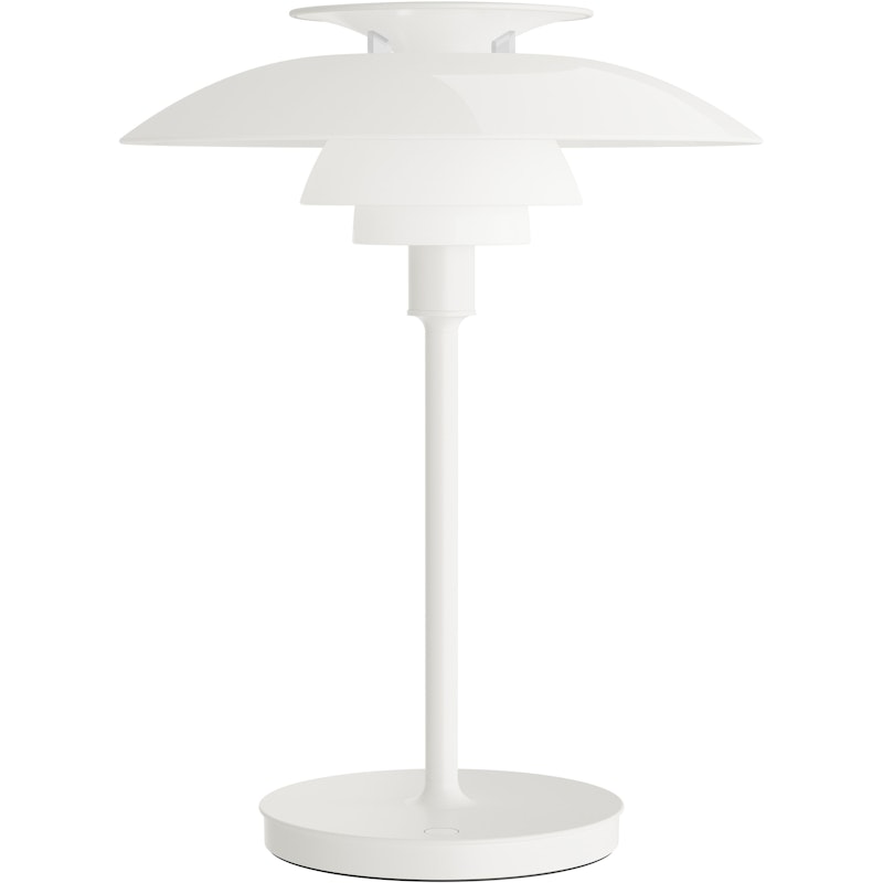 PH 80 Bordlampe Bærbar, Opalhvid