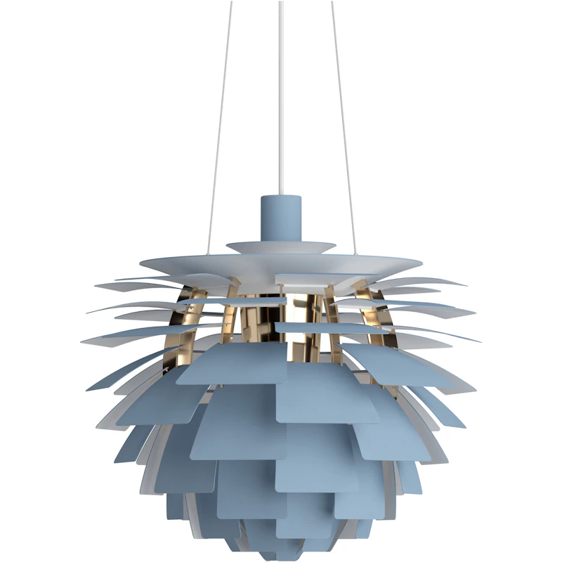 PH Artichoke Pendel 48 cm, Messing / Dusty Blue