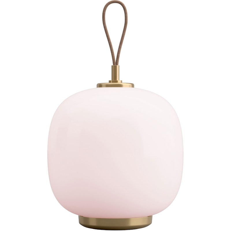 VL 45 Radiohus Bordlampe Bærbar, Messing / Glossy Pale Rose