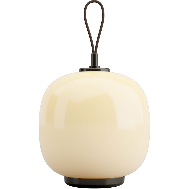 VL 45 Radiohus Bordlampe Bærbar, Messing / Glossy Pale Yellow