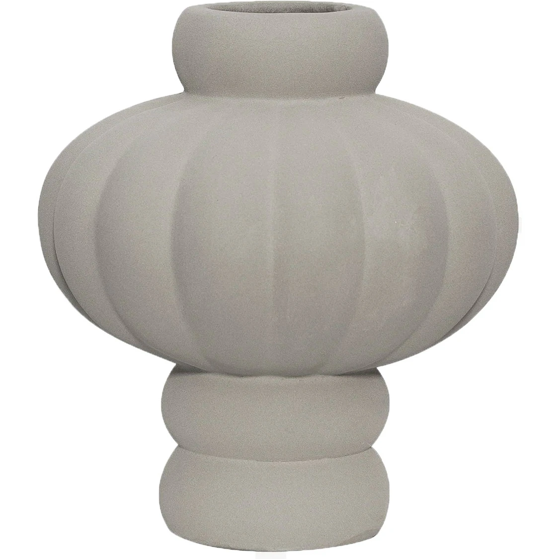 Louise Roe Balloon 02 Vase 20 Cm - Vaser Stent&oslash;j Sanded Grey - 10160-13-30