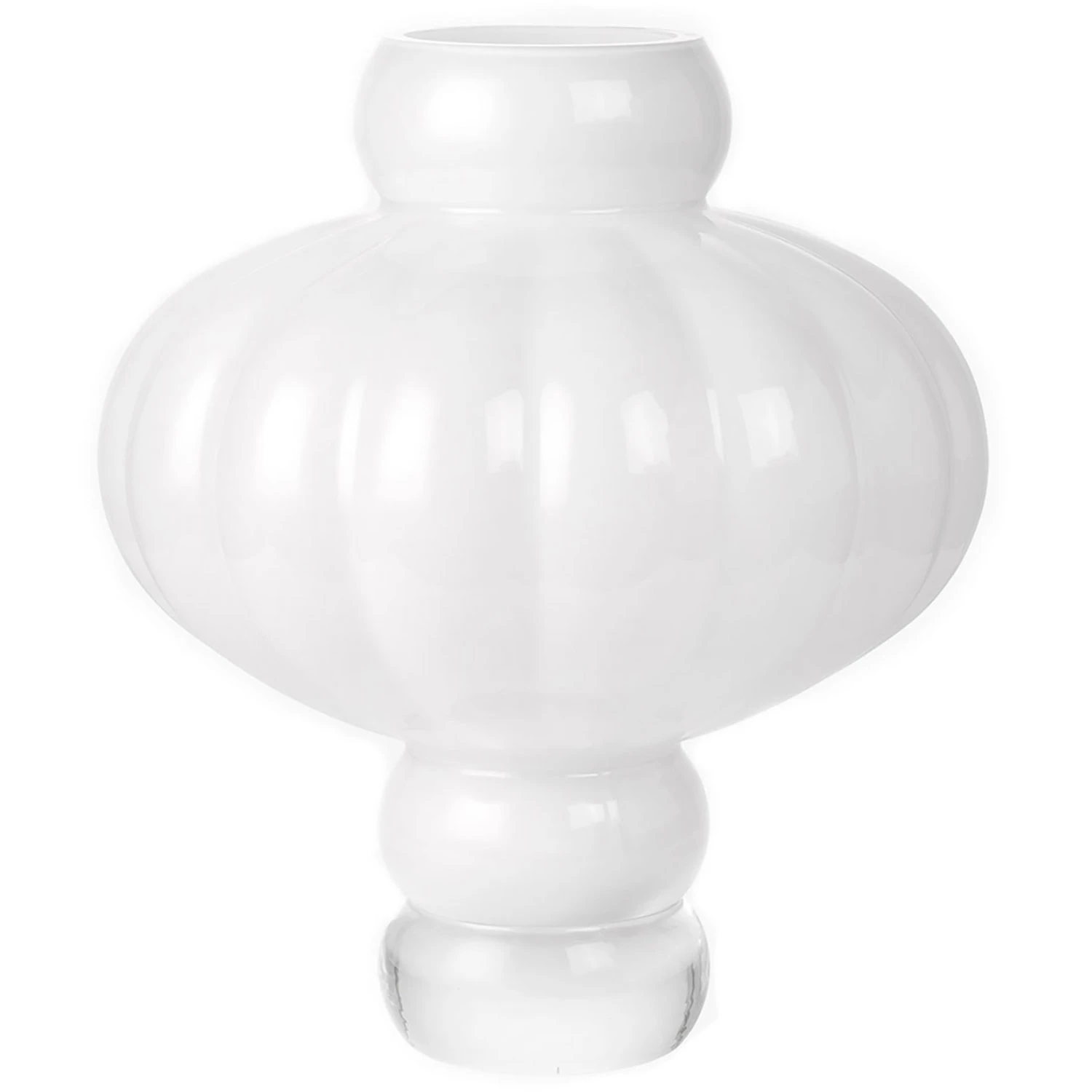 Louise Roe Balloon 08 Vase 30 Cm - Vaser Mundbl&aelig;st Glas Opalhvid - 10515-11-8