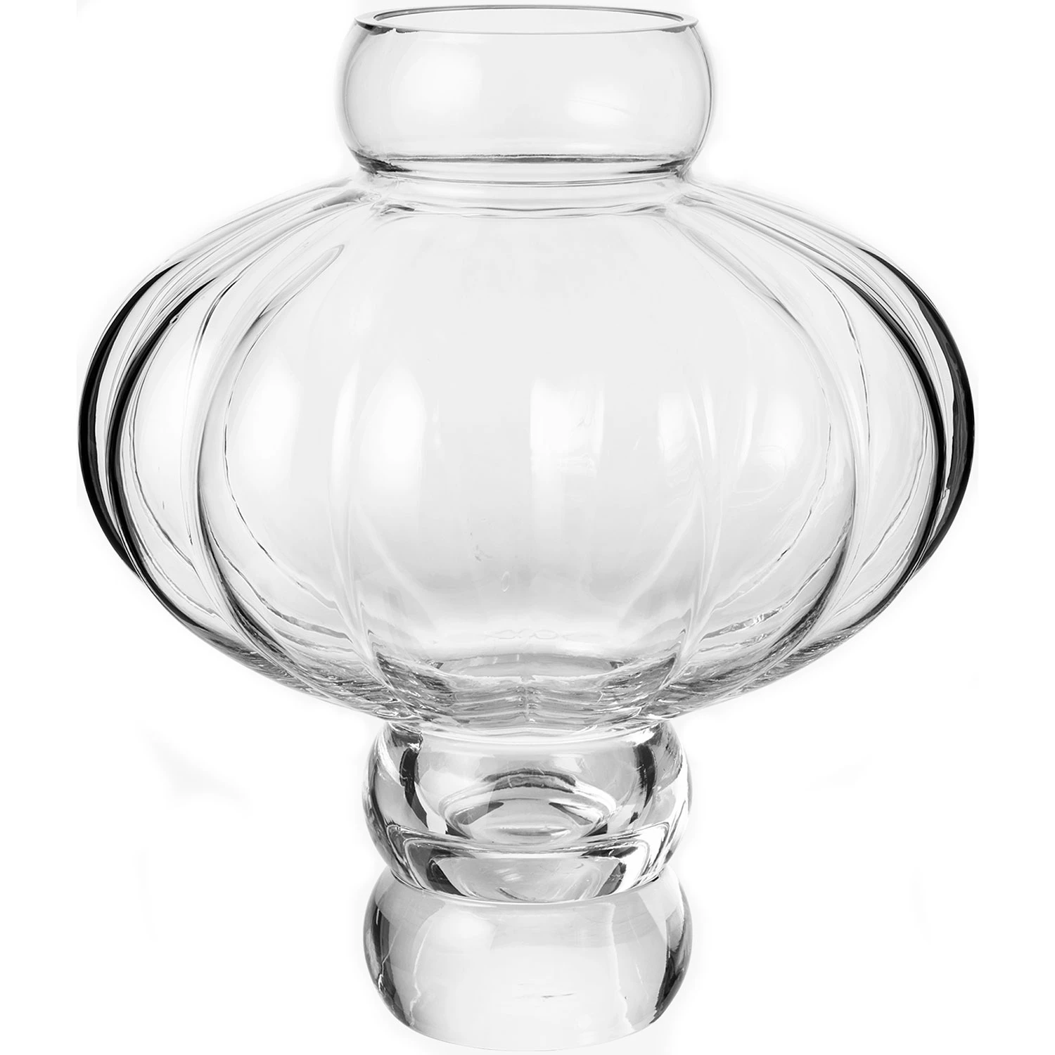 Louise Roe Balloon 08 Vase 30 Cm - Vaser Mundbl&aelig;st Glas Klar - 10515-1-8