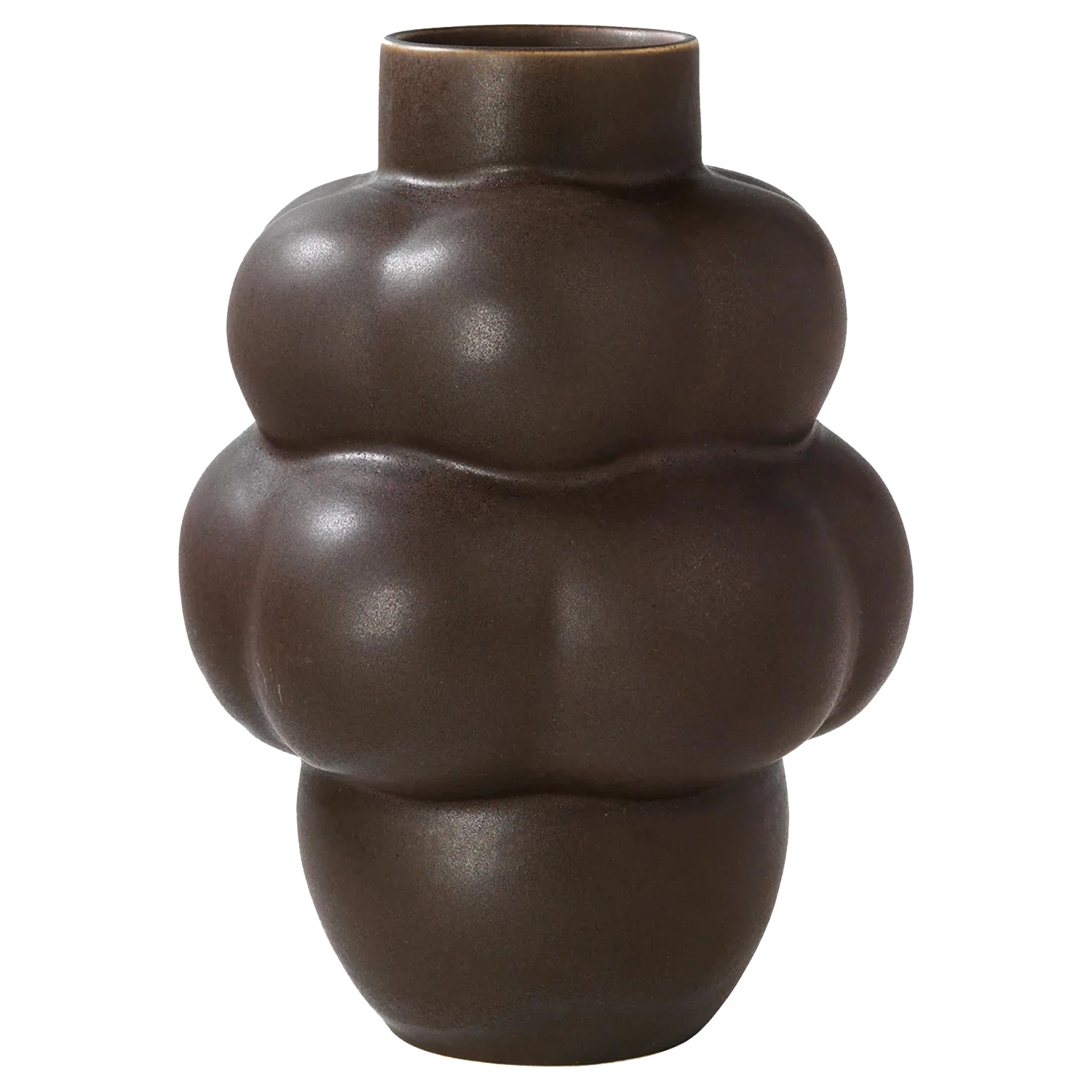 Louise Roe Balloon Petit Vase 18 Cm - Vaser Keramik Mud Brown - 10160-5-40