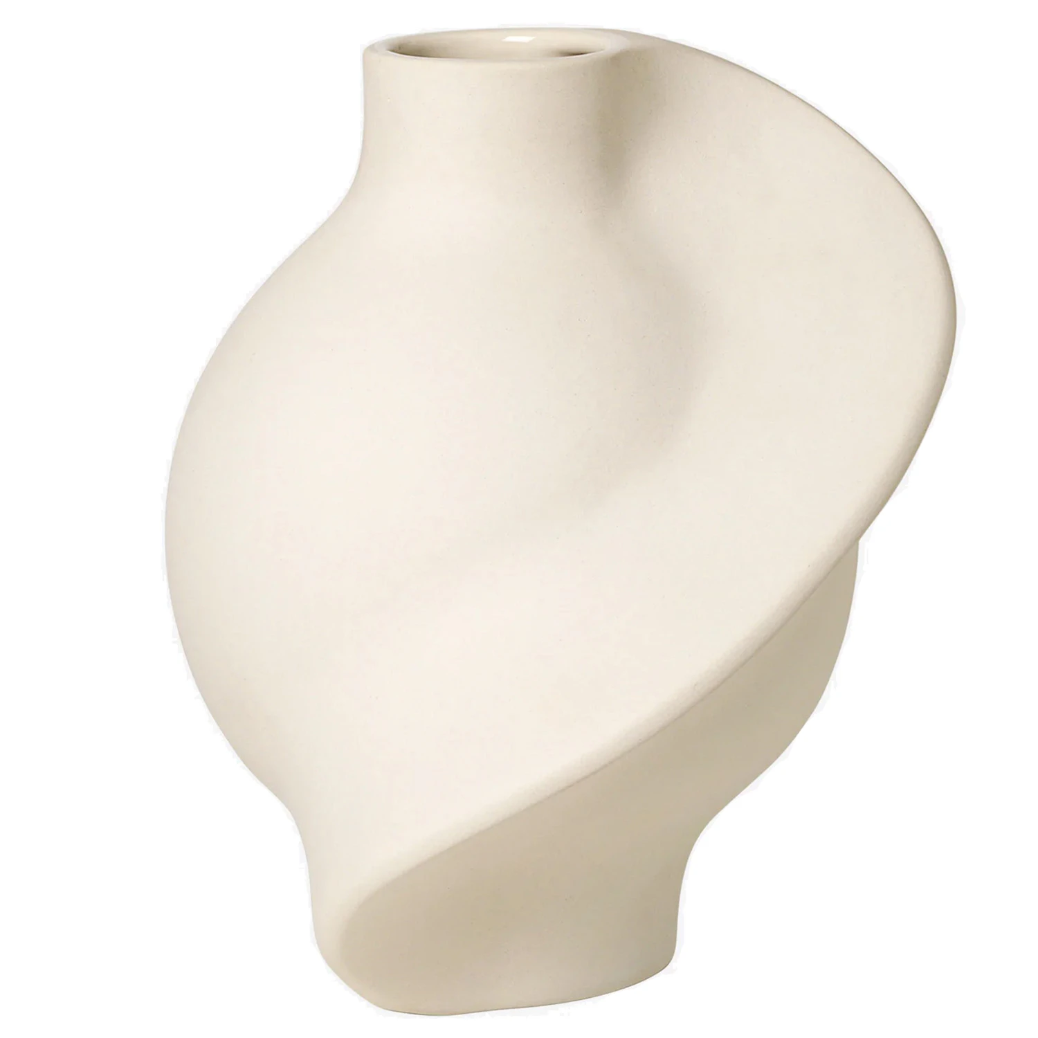 Louise Roe Pirout 02 Vase 42 Cm - Vaser Stent&oslash;j Raw White - 10160-9-37