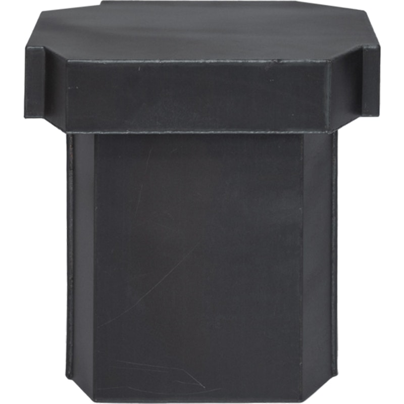 Funki Stool 02, brushed aluminium Taburet 02 40x46 cm Iron Black