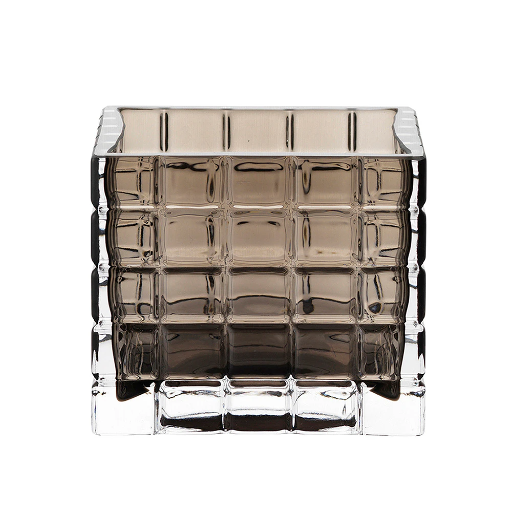 Louise Roe City Light 1 Lysestage R&oslash;g - Fyrfadsstager Mundbl&aelig;st Glas Smoke - 10503-3-11