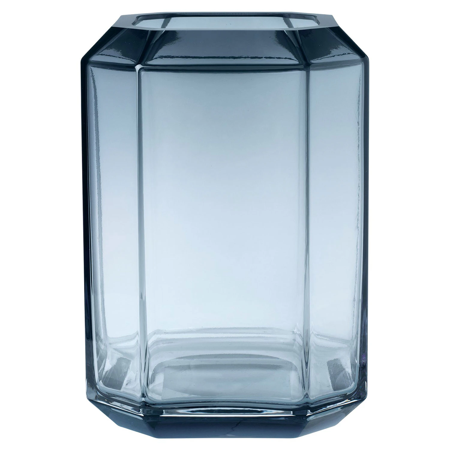 Louise Roe Jewel Giant Vase 18x26 Cm - Vaser Mundbl&aelig;st Glas Bl&aring; - 10505-2-8