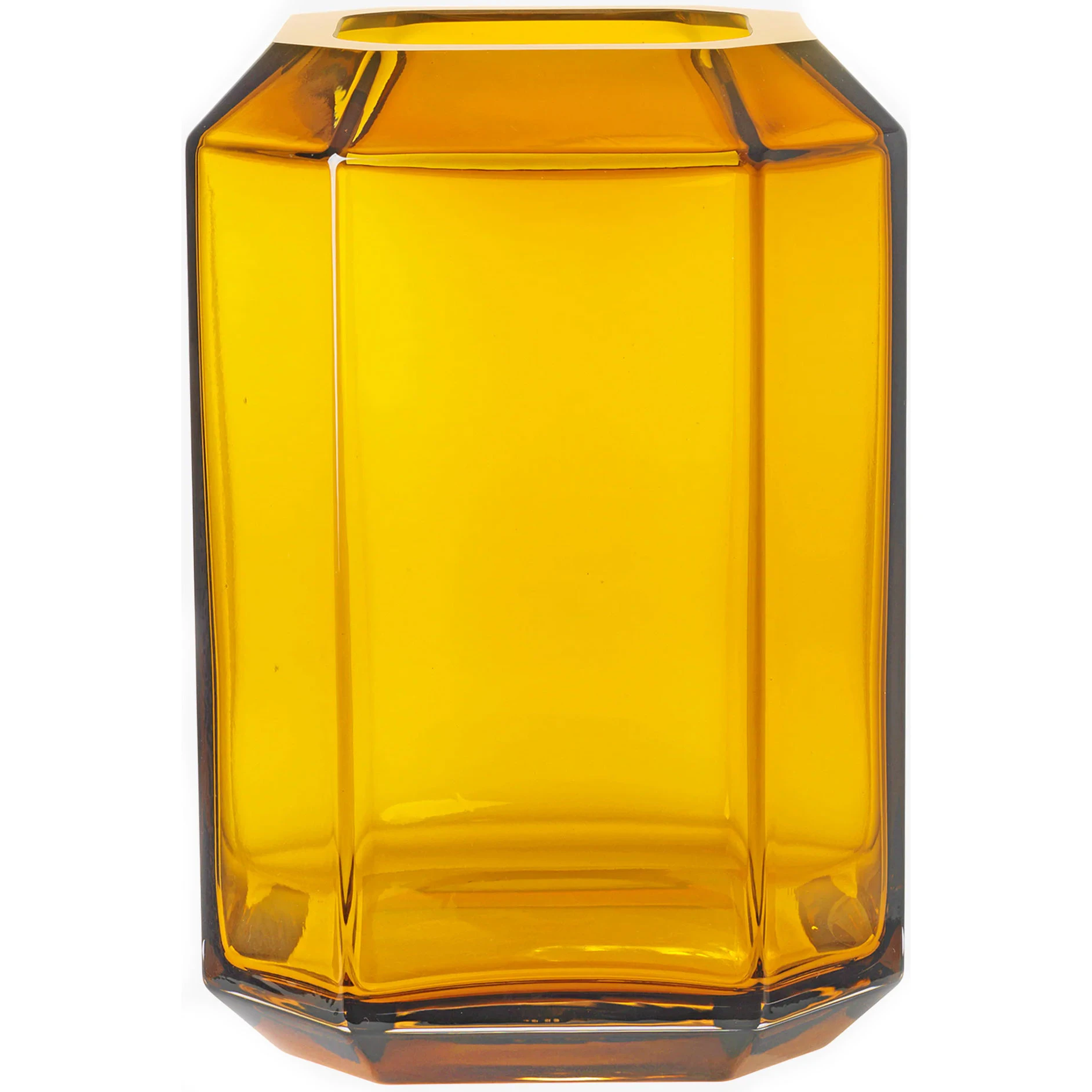 Louise Roe Jewel Giant Vase 18x26 Cm farvet - Vaser Mundbl&aelig;st Glas Rav - 10505-13-8