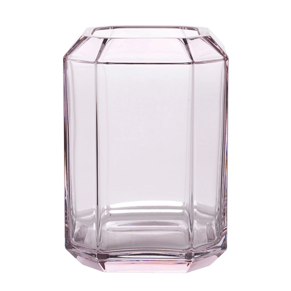 Louise Roe Jewel Medium Vase 14x20 Cm - Vaser Mundbl&aelig;st Glas Rose - 10505-10-67