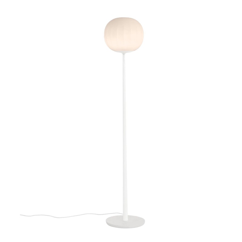 Lita Gulvlampe 30 cm, Hvid / Opalglas